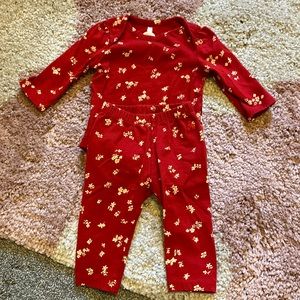 Baby GAP organic cotton onesie set with pants. Size 3-6 months